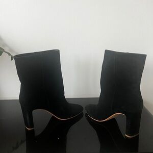 Dolce Vita Booties - Black Suede